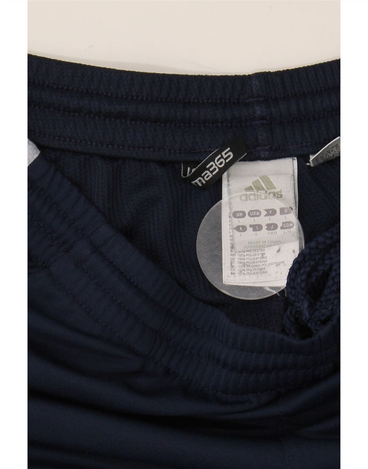 Мужские спортивные шорты ADIDAS Clima 365, большие темно-синие, полиэстер с цветными блоками