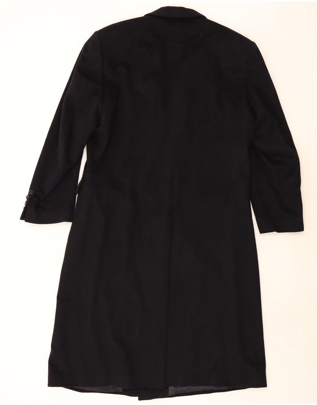 GUY LAROCHE Womens Double Breasted Coat UK 26 5XL Navy Blue Cashmere Vintage Guy Laroche and Second-Hand Guy Laroche from Messina Hembry 