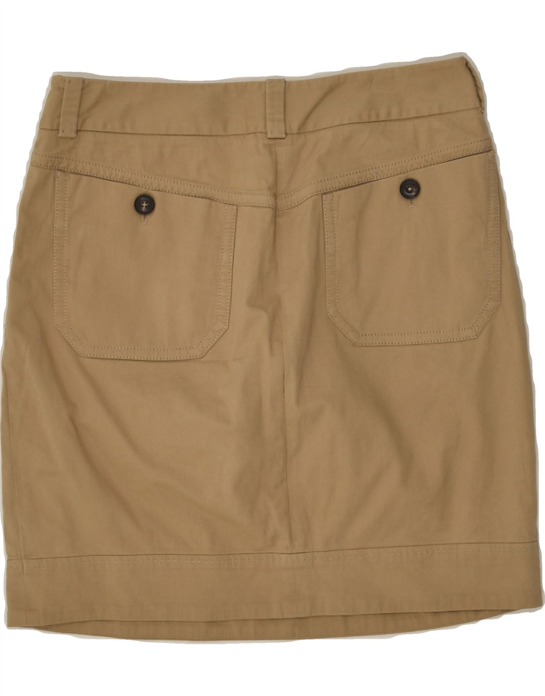 MASSIMO DUTTI Womens Straight Skirt EU 38 Small W28 Brown Cotton | Vintage Massimo Dutti | Thrift | Second-Hand Massimo Dutti | Used Clothing | Messina Hembry 