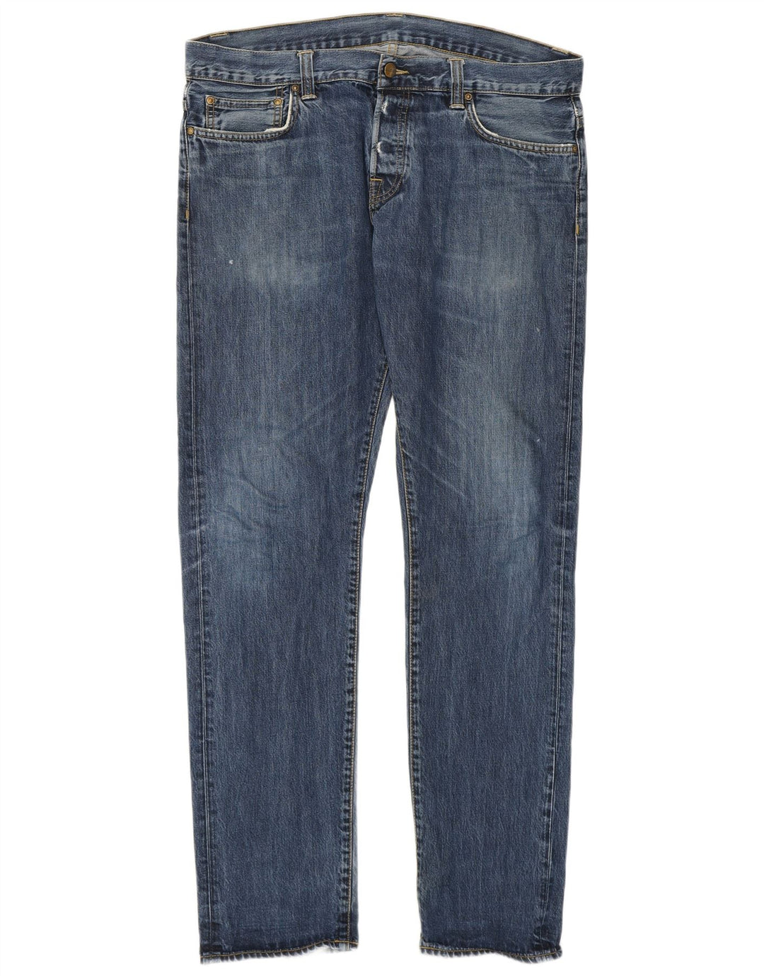 Мужские прямые джинсы Carhartt W34 L34 синие, хлопок