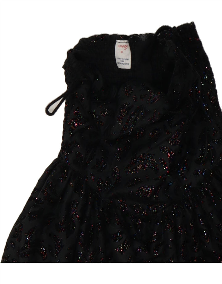 ORSAY Womens Strapless Dress IT 36 XS Black Paisley Polyester Vintage Orsay and Second-Hand Orsay from Messina Hembry 