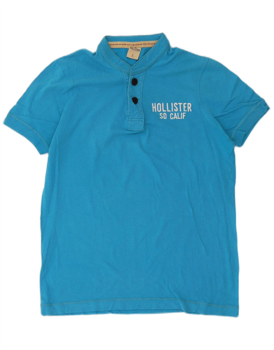 Мужская рубашка поло Hollister, большая синяя хлопковая