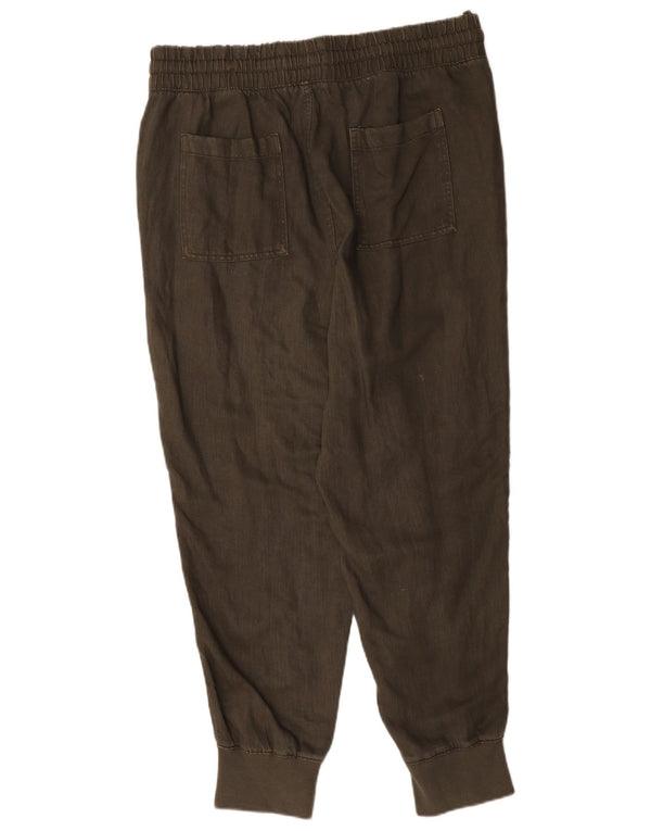 Женские брюки-джоггеры Marks & Spencer UK 16, большие W36 L29, хаки, лиоцелл