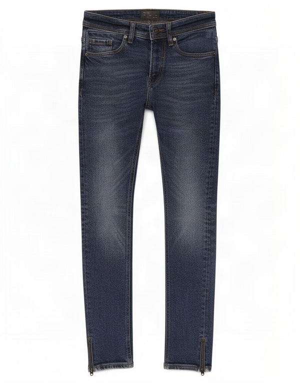 Мужские джинсы скинни Zara EU 38, маленькие W30 L29, синие, хлопок