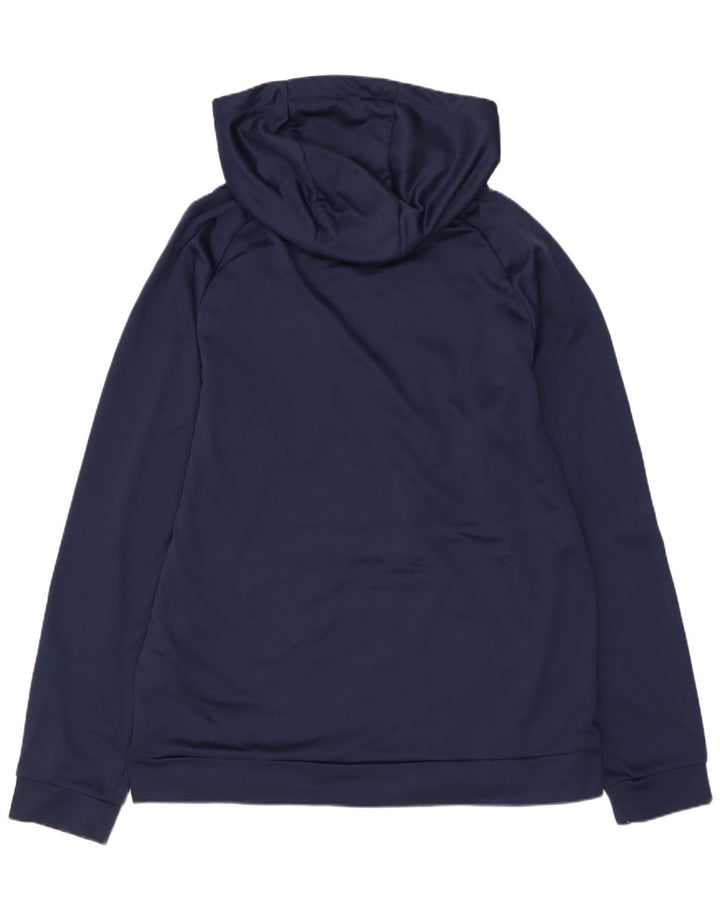 Мужской джемпер с капюшоном NIKE Dri Fit с рисунком, средний темно-синий, полиэстер