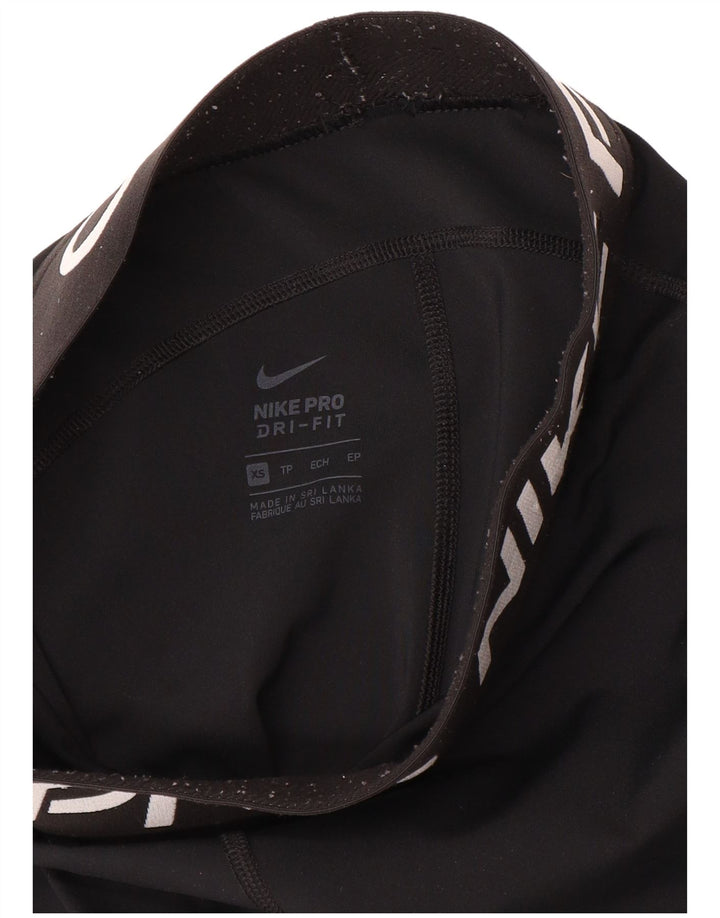 Женские леггинсы с рисунком NIKE Dri Fit UK 6 XS, черные