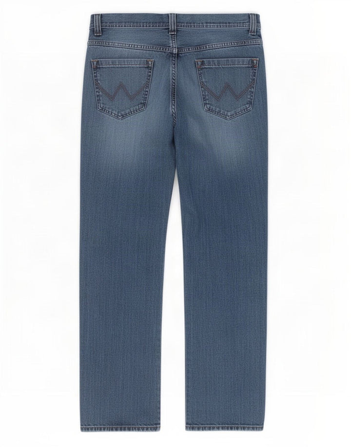 Мужские прямые джинсы Wrangler Wesley Regular W36 L32, синий хлопок
