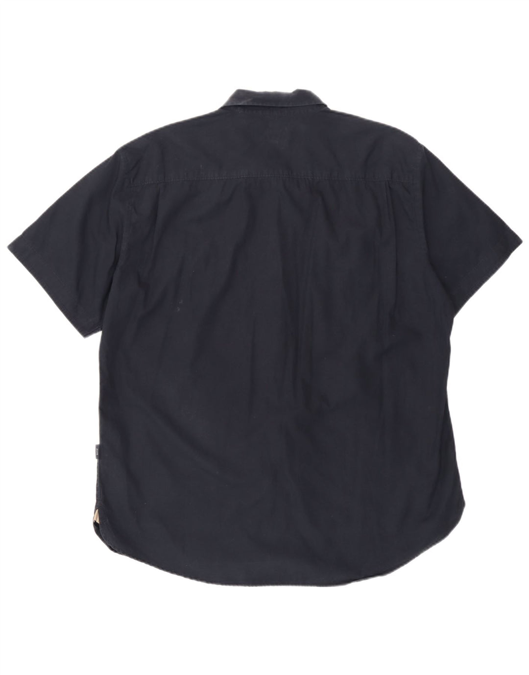 Мужская рубашка Paul Smith с коротким рукавом 2XL темно-синяя, хлопок