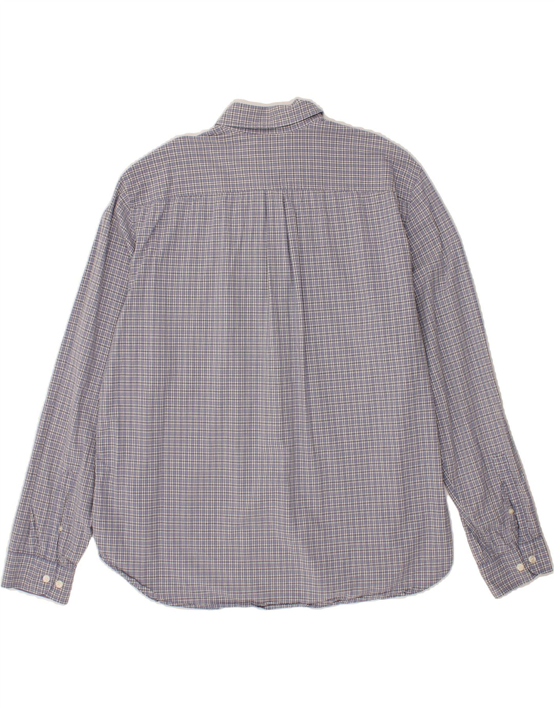 DOCKERS Mens Shirt XL Blue Check Cotton Vintage Dockers and Second-Hand Dockers from Messina Hembry 