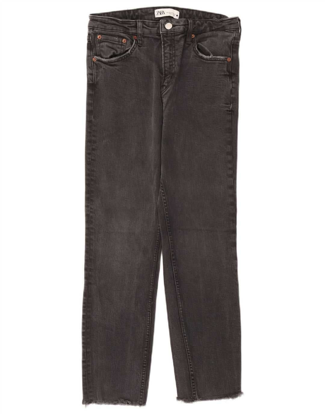 Женские прямые джинсы Zara EU 40 Medium W30 L26 Серый хлопок