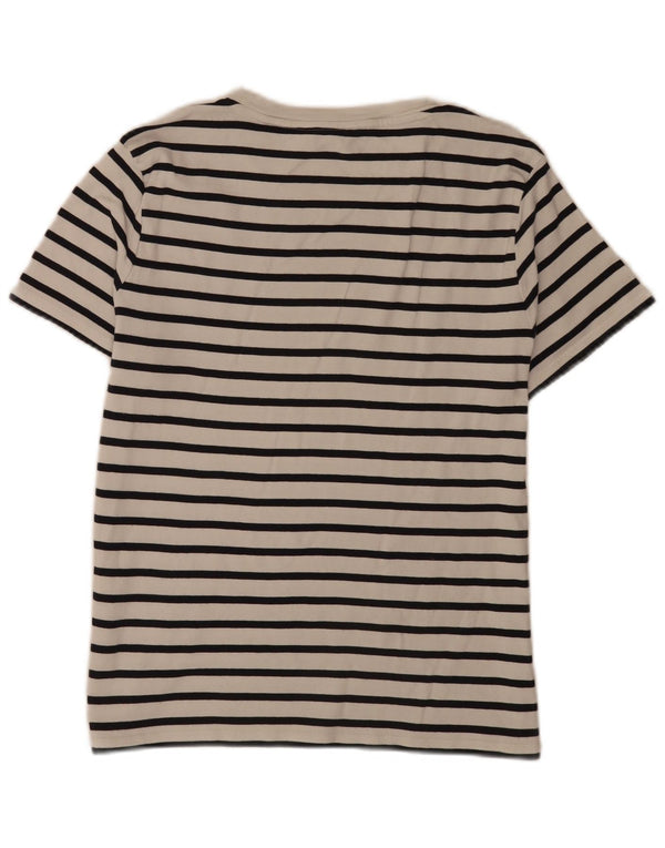 Женская футболка Tommy Hilfiger Top UK 20 2XL в морскую полоску белого цвета