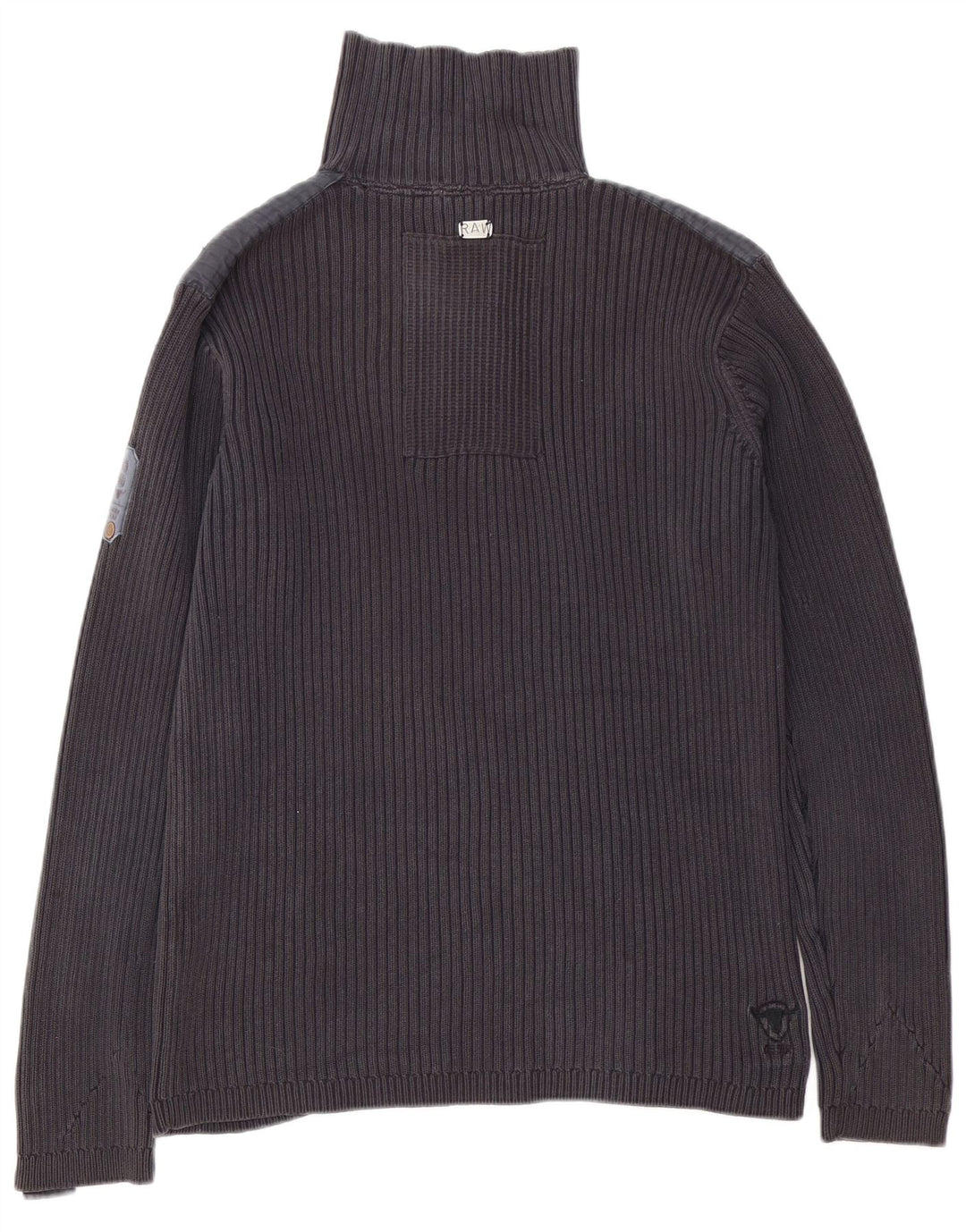 Мужской джемпер G-Star на пуговицах, свитер XL, серый хлопок