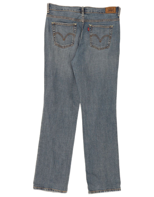 Женские прямые джинсы Levi's 505, размер США 10, большие размеры W34 L32, синий хлопок