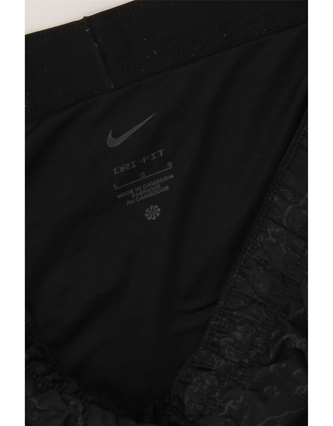 Мужские спортивные шорты Nike Dri Fit, большие черные камуфляжные