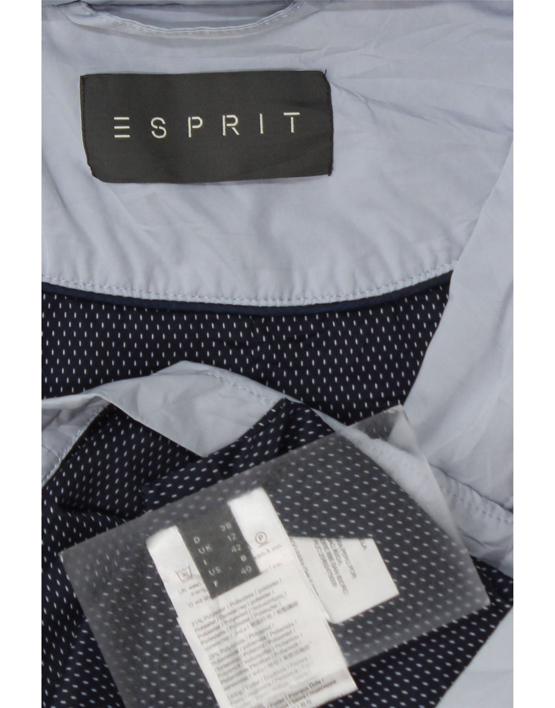 Куртка женская в стиле милитари ESPRIT UK 12, средний синий полиэстер