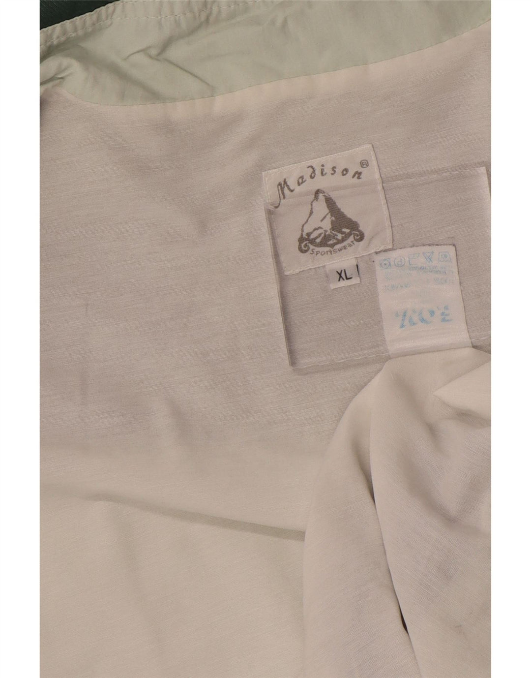 Мужская спортивная куртка Madison XL, зеленая с цветными блоками, полиамид, спортивная