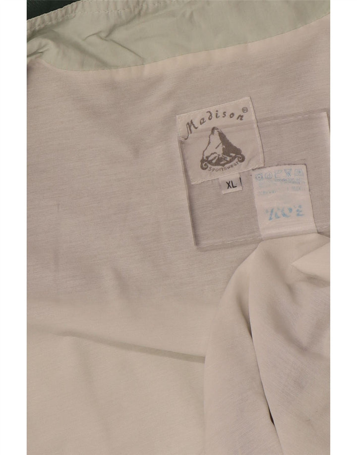 Мужская спортивная куртка Madison XL, зеленая с цветными блоками, полиамид, спортивная