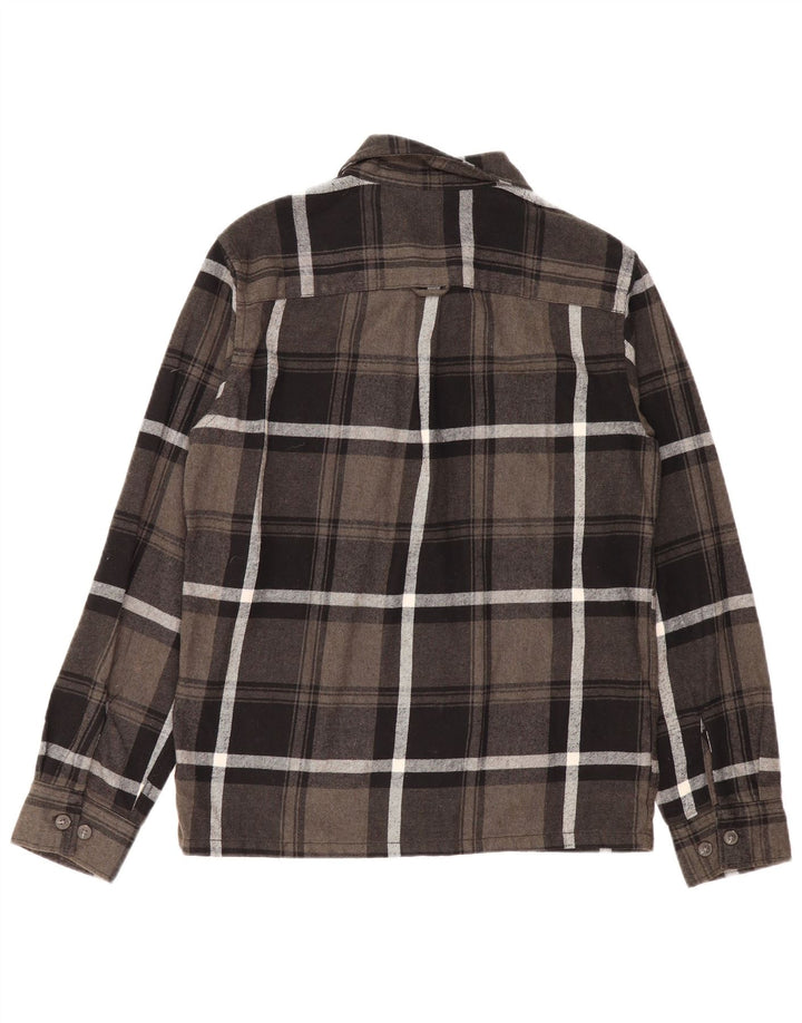 Мужская фланелевая рубашка Jack & Jones, маленькая серая клетка, хлопок