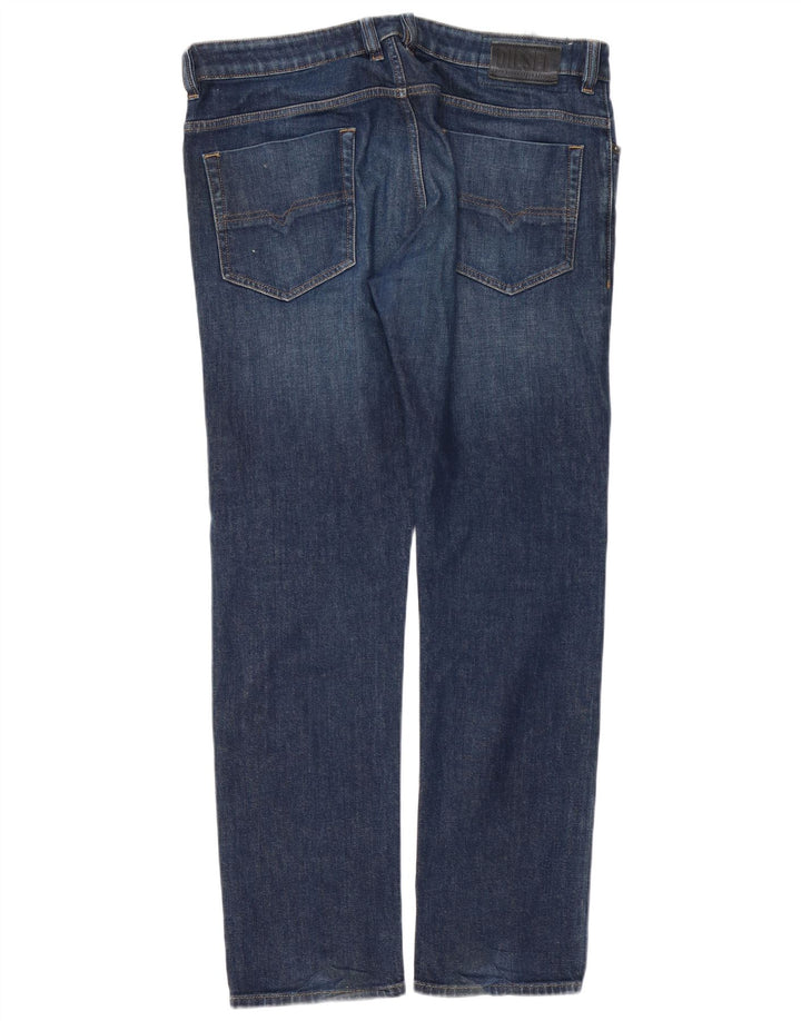 Мужские прямые джинсы Diesel D-Strukt W36 L32, синий хлопок