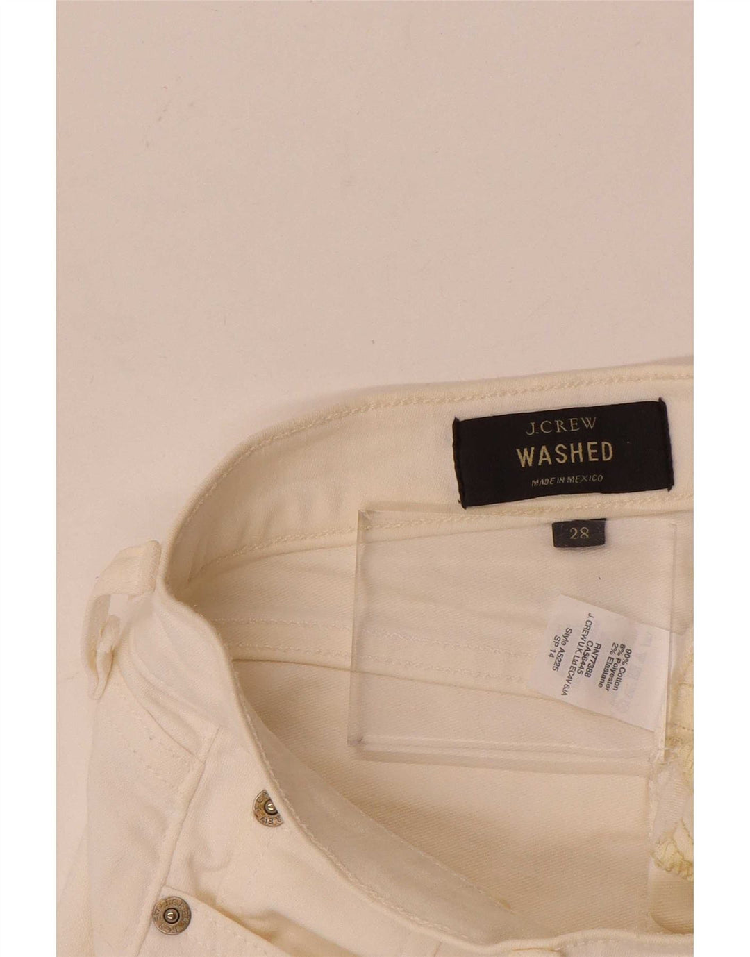 Женские джинсовые шорты J. Crew W28, средний цвет, белый хлопок, хлопок