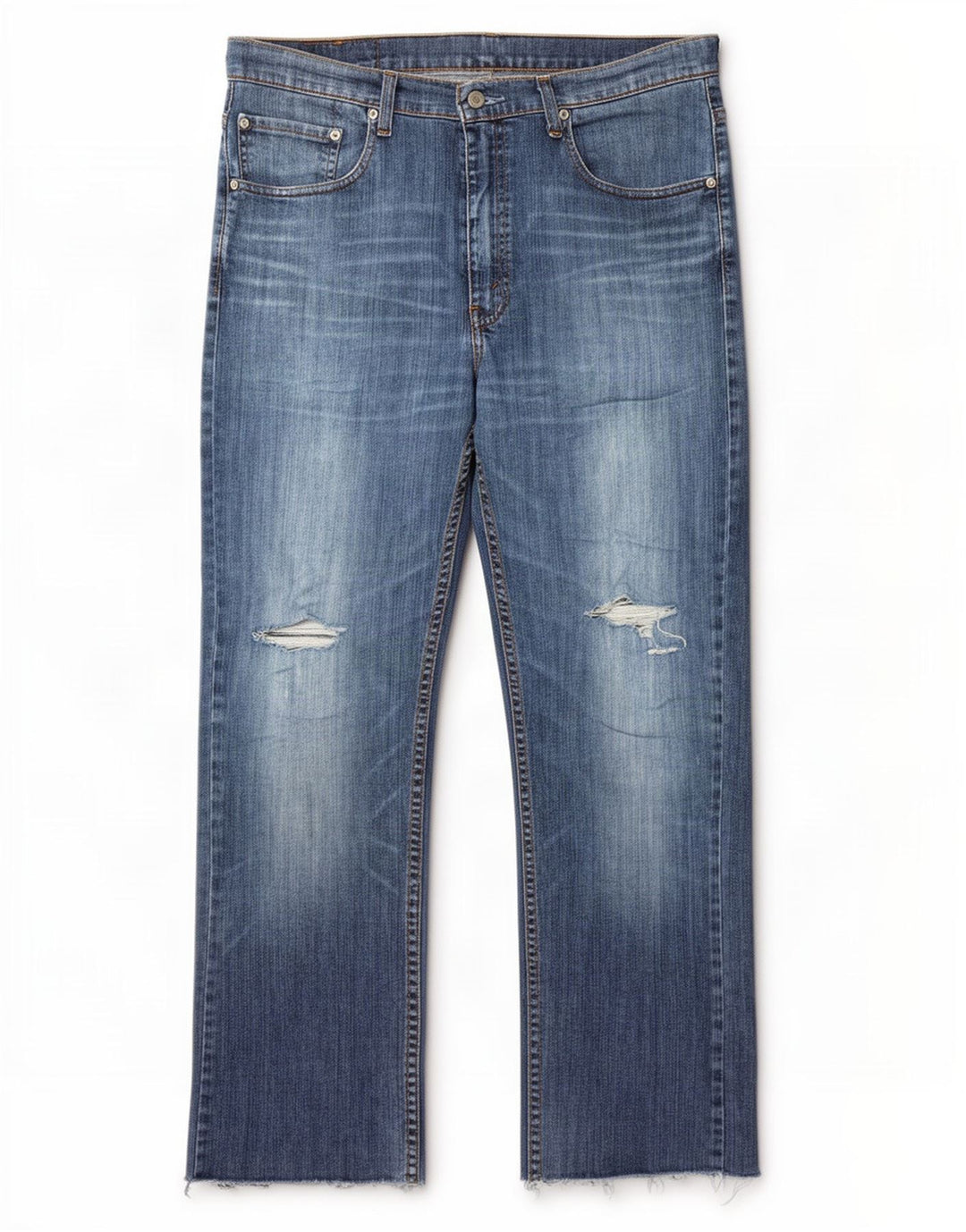 Мужские прямые джинсы Levi's 752 W36 L28, синий хлопок