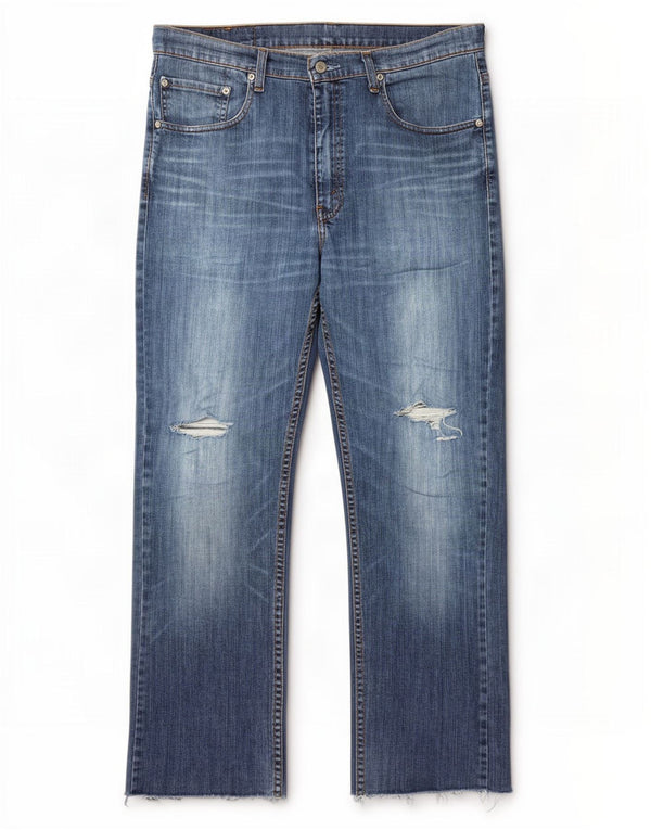 Мужские прямые джинсы Levi's 752 W36 L28, синий хлопок