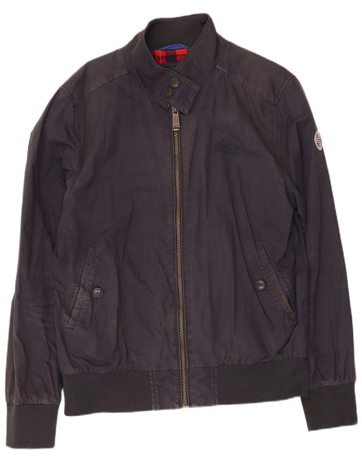 Мужская куртка-бомбер Superdry UK 42 XL, темно-синий, хлопок