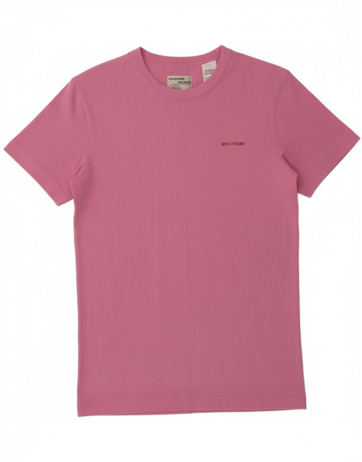 ENERGIE Womens T-Shirt Top UK 10 Small Pink Vintage Energie and Second-Hand Energie from Messina Hembry 