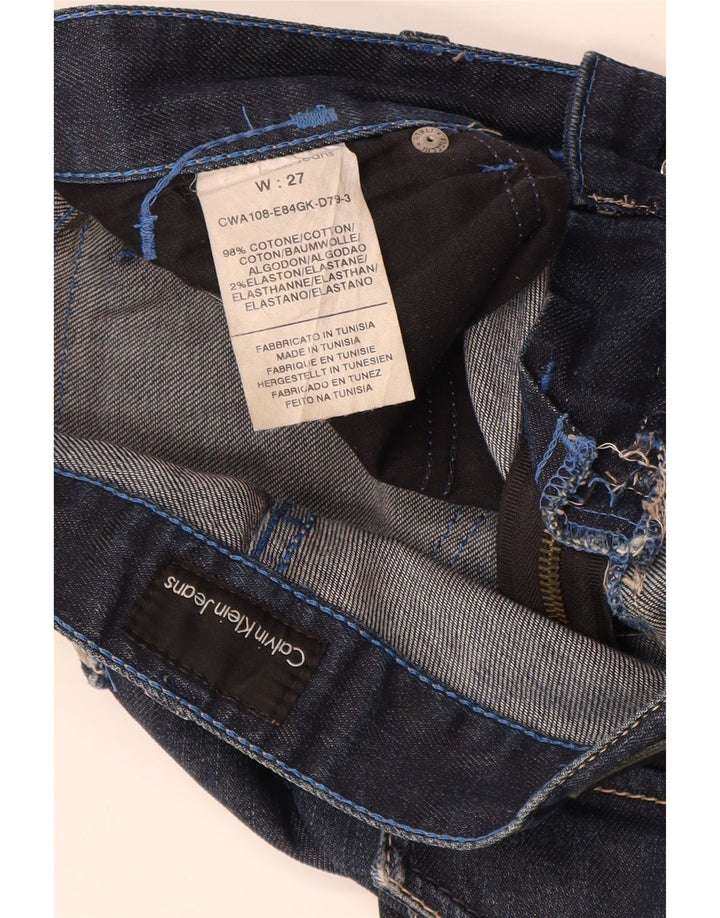 Женские узкие джинсы Calvin Klein W27 L29, темно-синий, хлопок