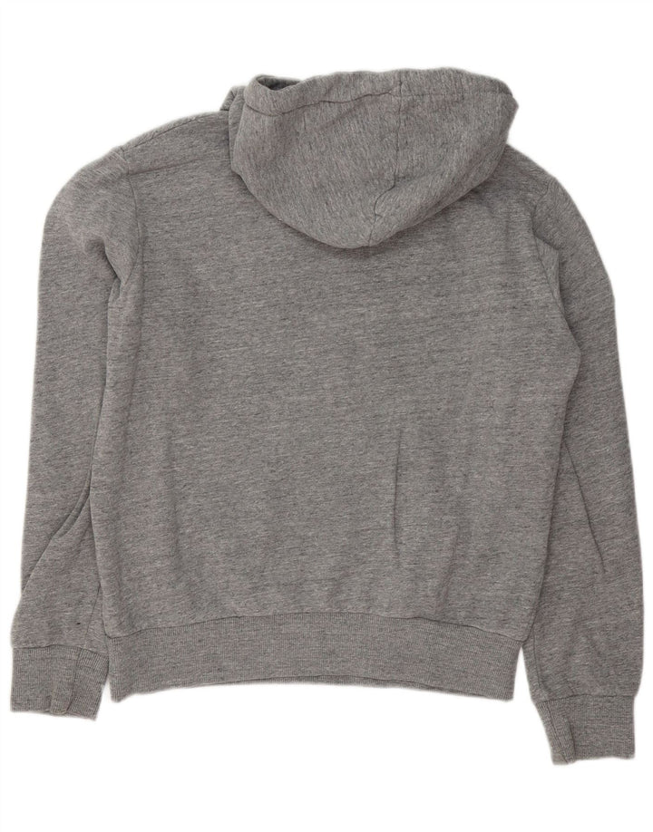 Мужской джемпер с капюшоном Superdry с рисунком, средний серый хлопок в крапинку