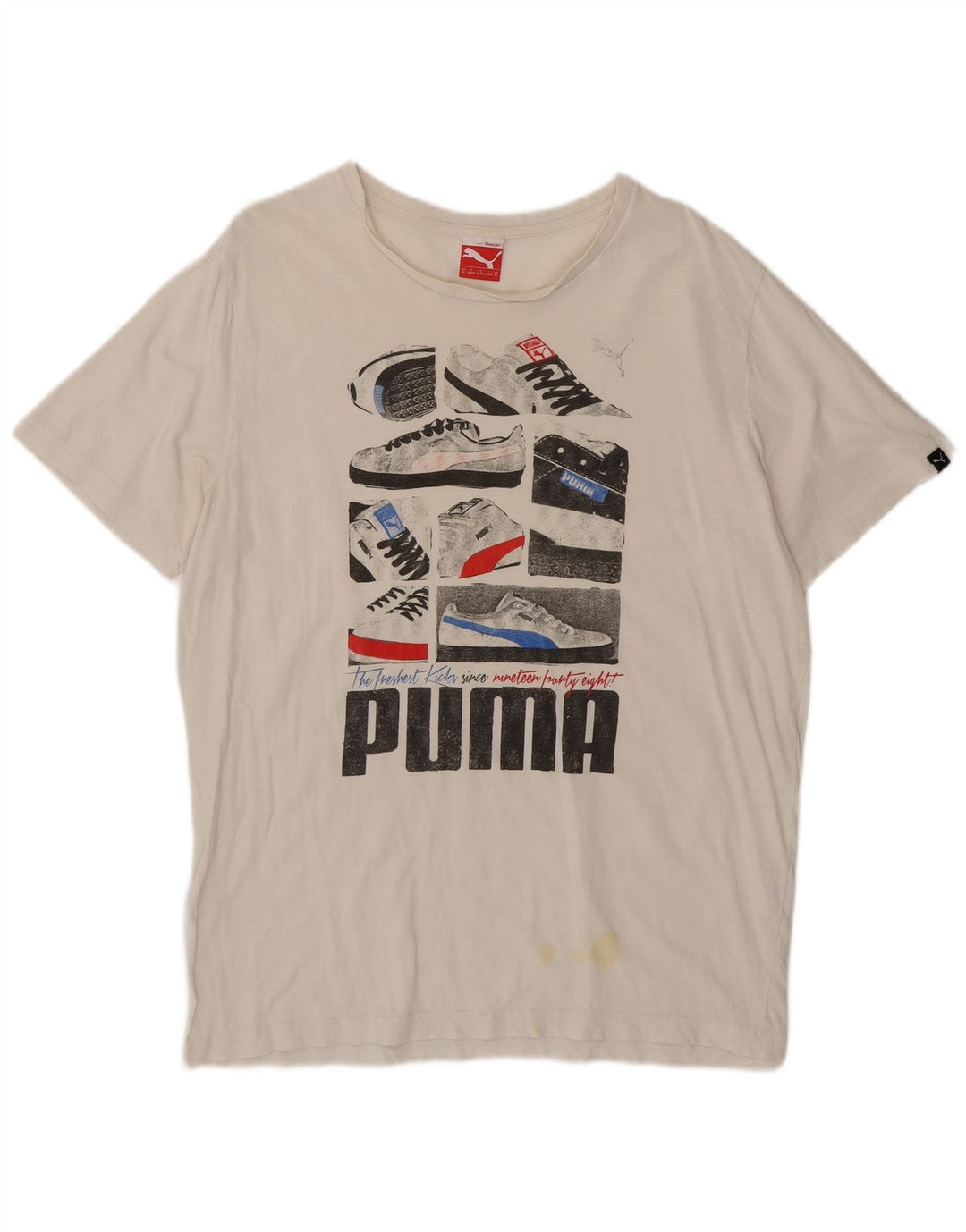 Мужская футболка с рисунком Puma Top XL белая