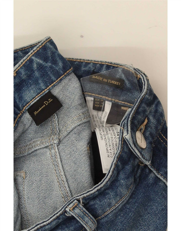 Женские узкие джинсы Massimo Dutti EU 38, маленькие W28 L26, синие, хлопок