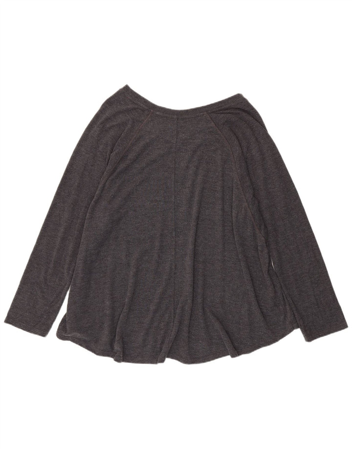 Женский топ Tommy Hilfiger с длинным рукавом UK 20 2XL, серый полиэстер