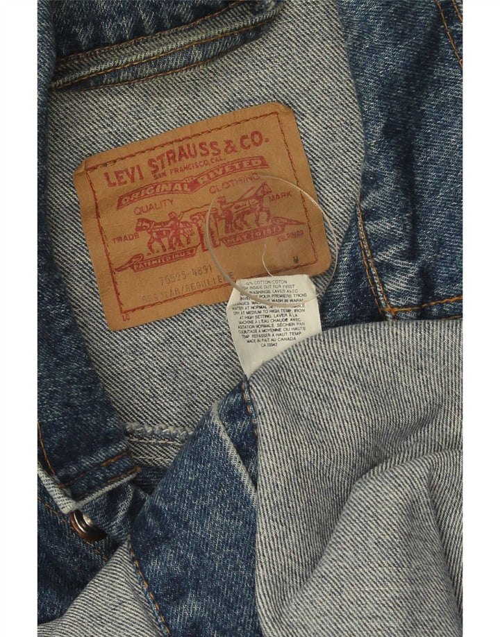 Мужская джинсовая куртка Levi's UK 38, средний синий хлопок, хлопок