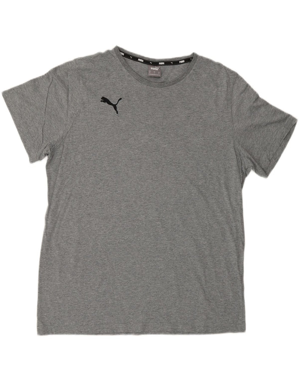 PUMA Mens T-Shirt Top XL Grey Flecked