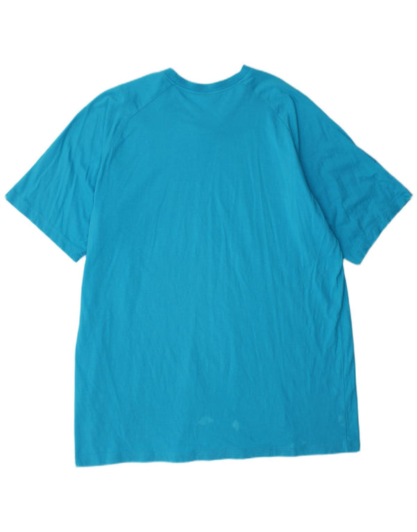 Мужская футболка с рисунком Adidas Top 2XL, синяя, спортивная