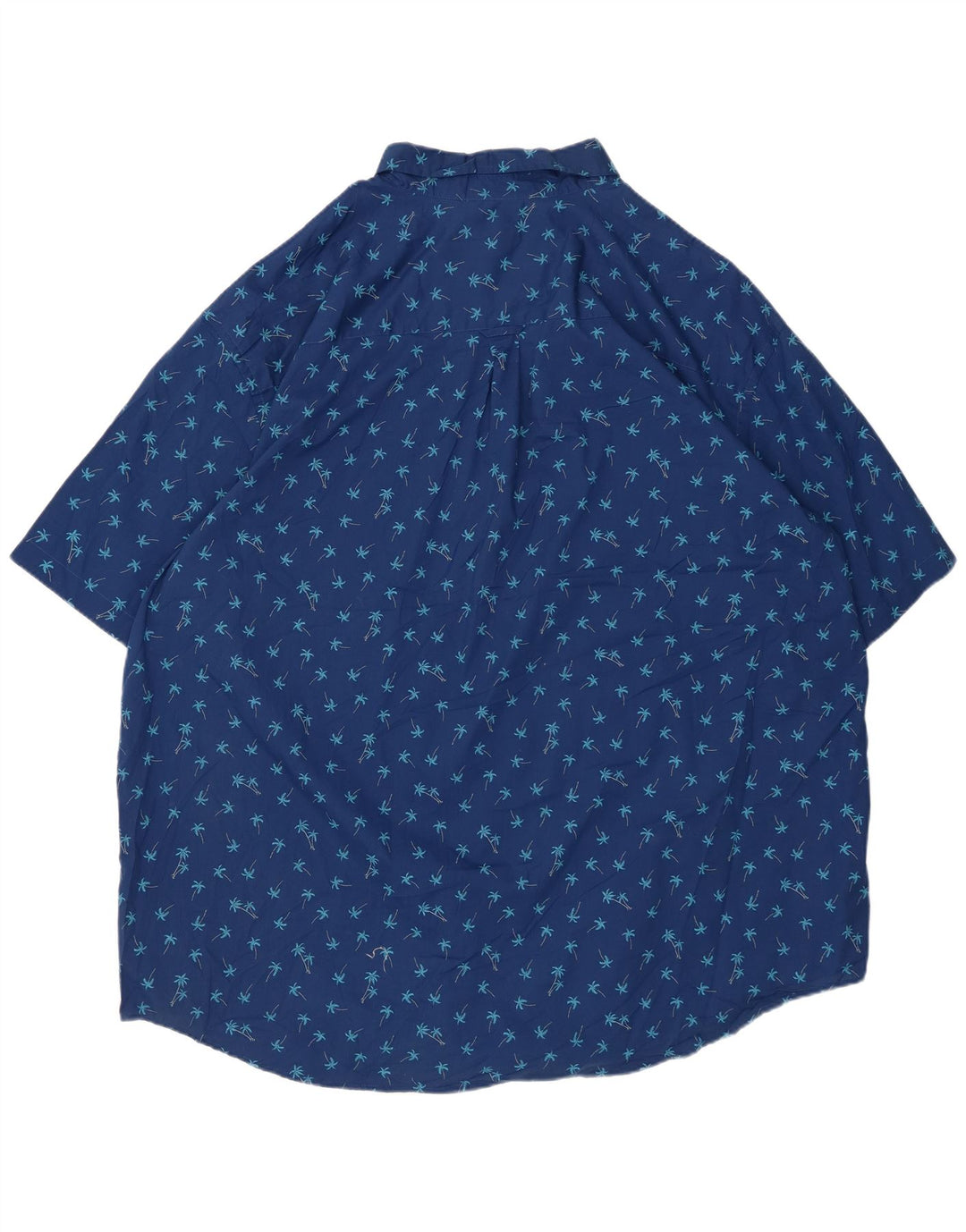 IZOD Мужская рубашка с коротким рукавом 3XL, синяя, хлопок с цветочным принтом