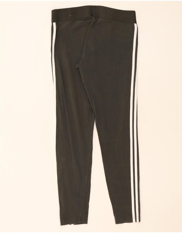 Женские леггинсы Adidas UK 12/14, хлопок среднего цвета хаки