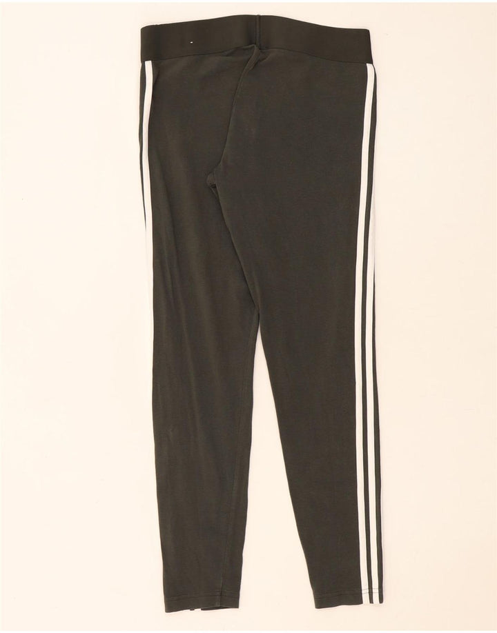 Женские леггинсы Adidas UK 12/14, хлопок среднего цвета хаки