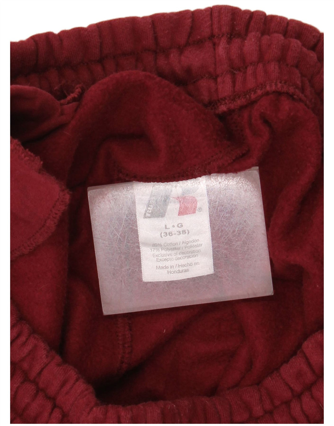 Мужские спортивные брюки RUSSELL ATHLETIC, большие темно-бордовые хлопковые брюки