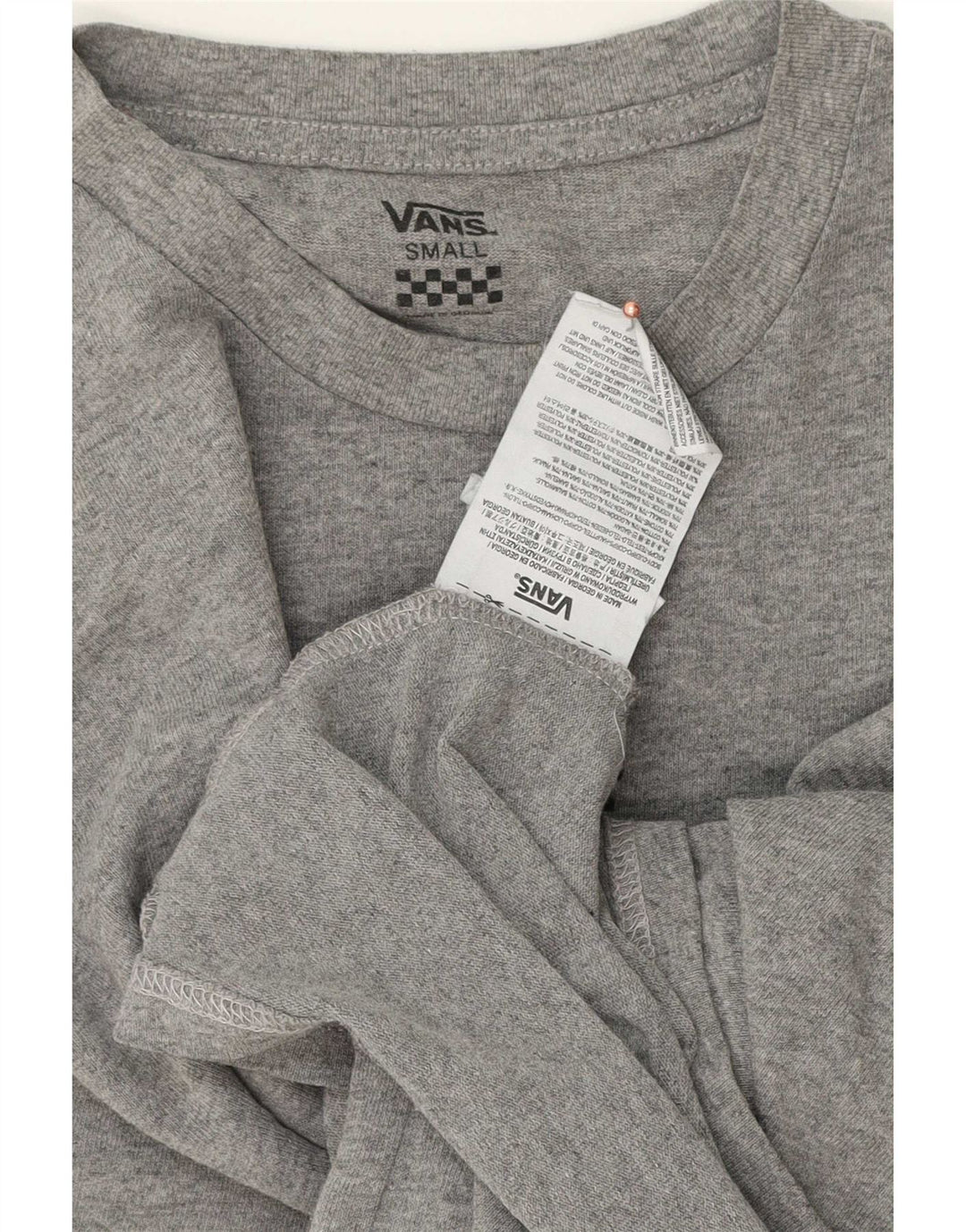 Мужская футболка Vans, маленький серый хлопок с крапинками