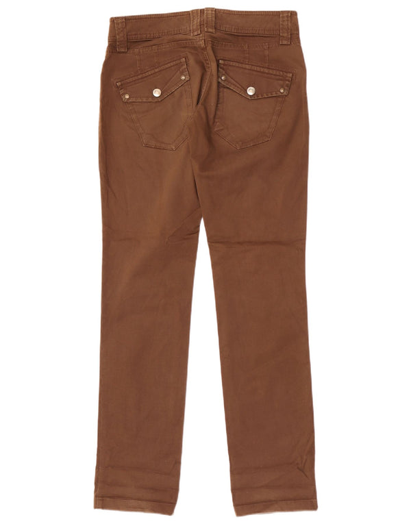 Massimo Dutti Женские узкие брюки-чиносы EU 38 Small W28 L33 Коричневые хлопковые