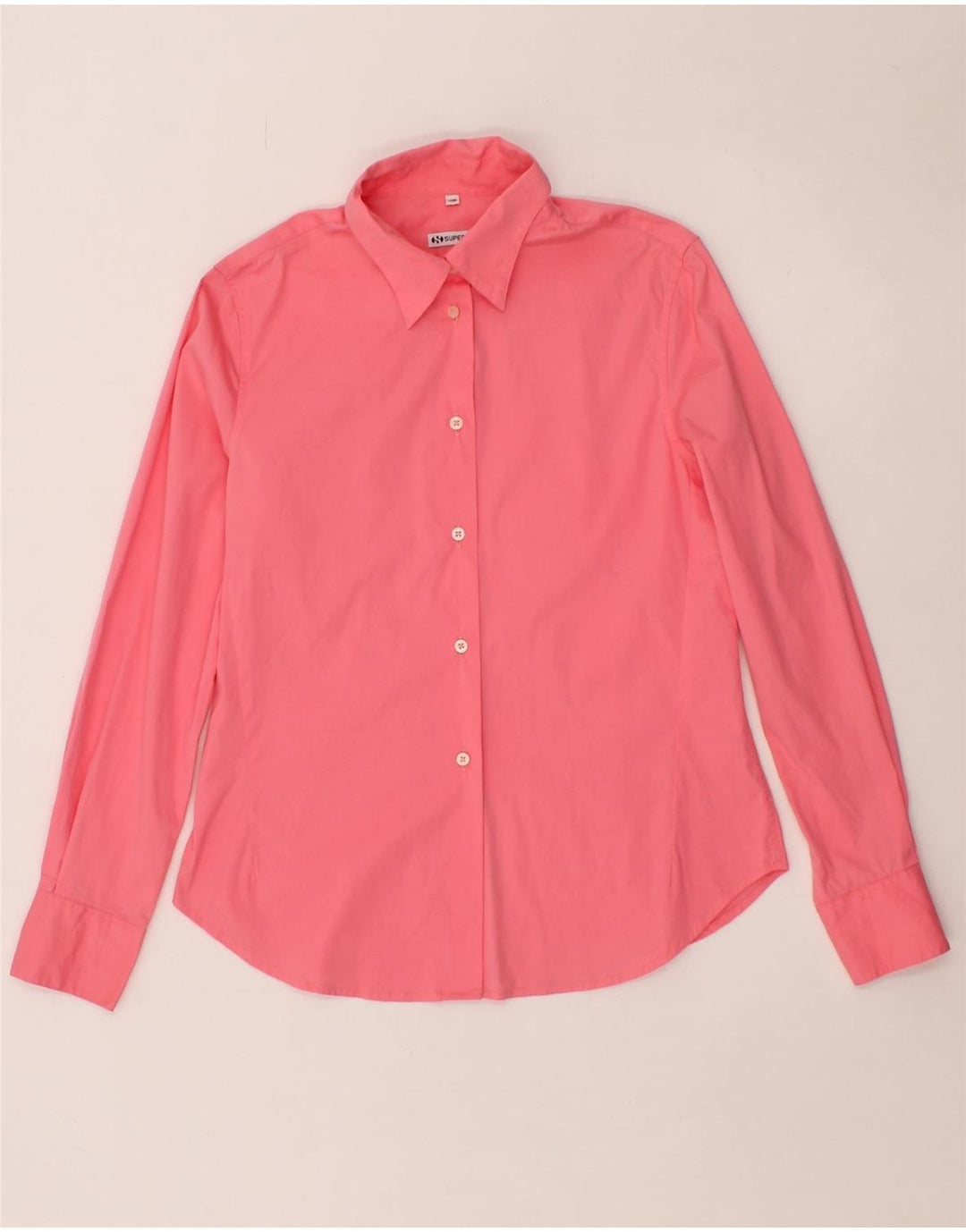 SUPERGA Womens Shirt IT 46 Large Pink Cotton Vintage Superga and Second-Hand Superga from Messina Hembry 