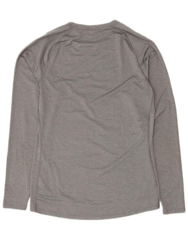 Мужской топ Nike Dri Fit с длинным рукавом XL, серый полиэстер