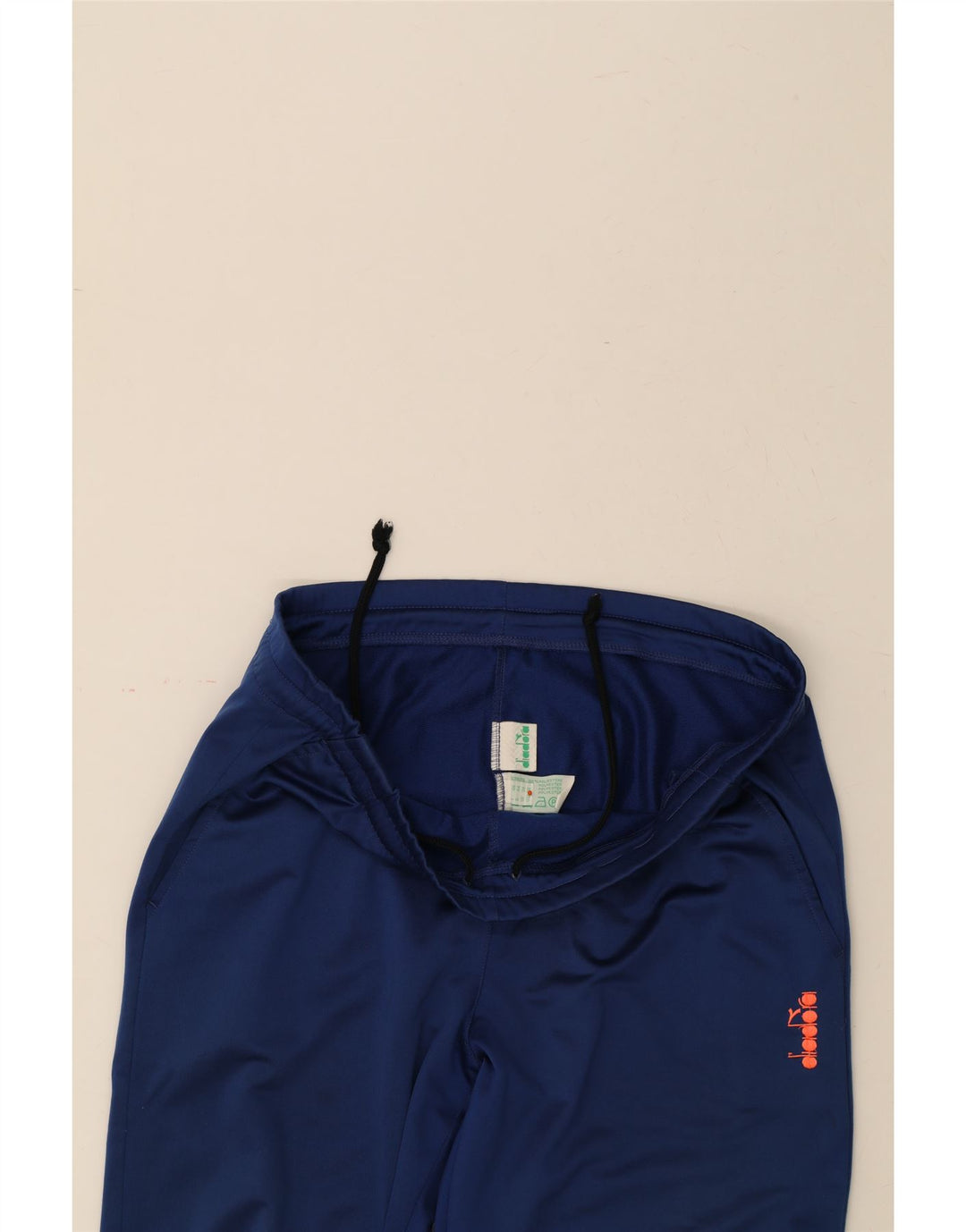 DIADORA Mens Tracksuit Trousers UK 38 Medium  Navy Blue Polyester Vintage Diadora and Second-Hand Diadora from Messina Hembry 