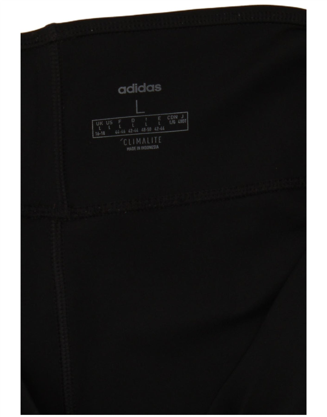 ADIDAS Womens Climalite Leggings UK 16/18 Large  Black