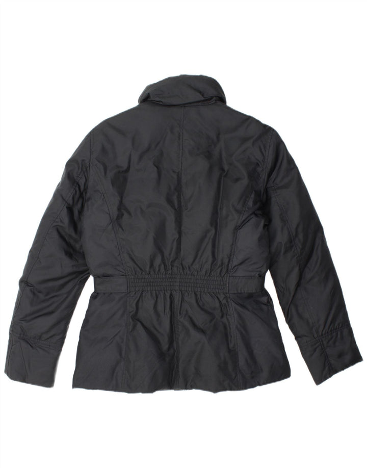 BENETTON Womens Padded Jacket IT 46 Large Black Polyamide