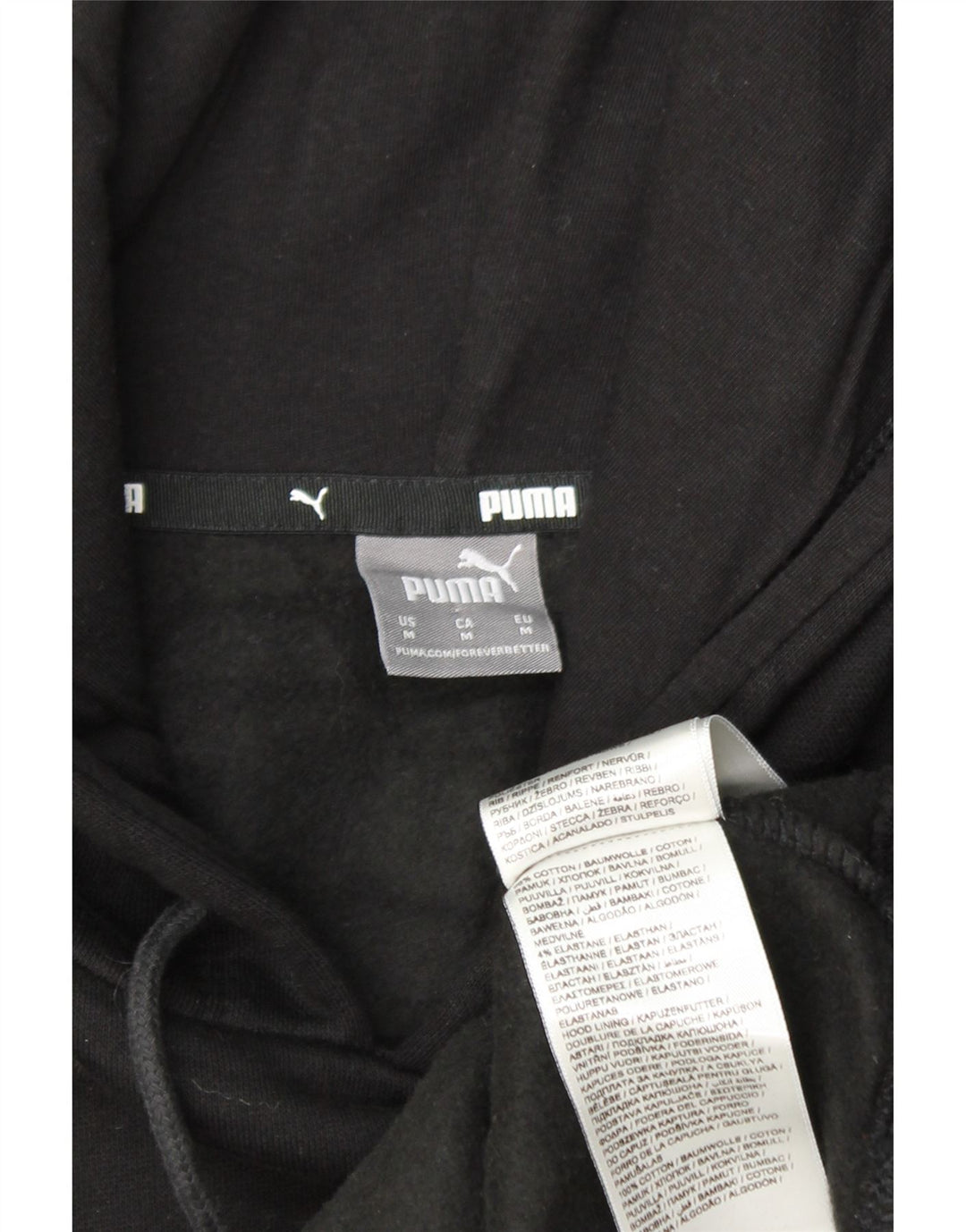 Женский джемпер с капюшоном PUMA UK 14, средний черный, хлопок