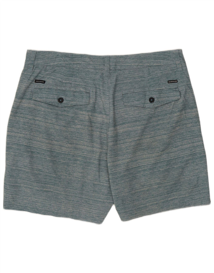 Мужские шорты чинос Quiksilver W33, средние зеленые в полоску