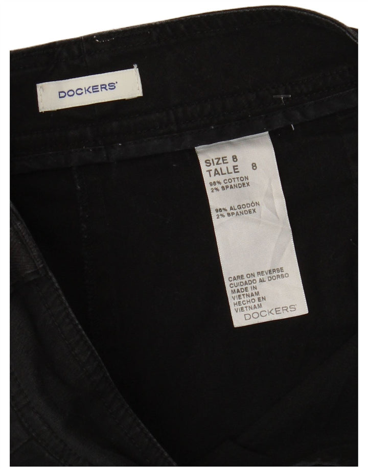 Женские шорты чинос DOCKERS US 8 Medium W34 Черные хлопковые